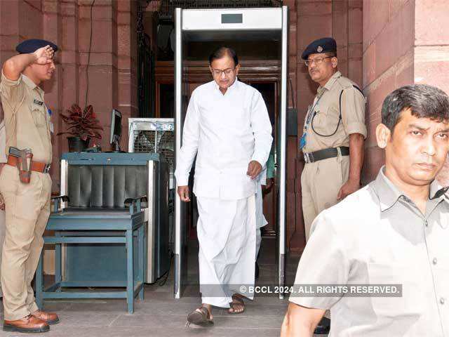 P Chidambaram on last working day