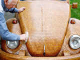 71-year-old builds a Volkswagen Beetle out of wood