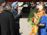 PM Manmohan Singh arrives at New York