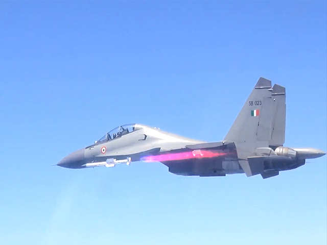 Test fired from a Sukhoi Su-30MKI