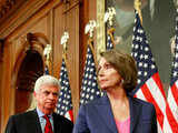 Nancy Pelosi and Christopher Dodd