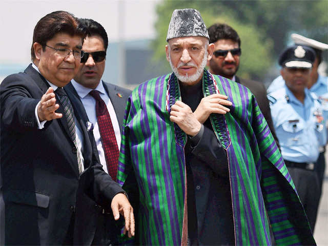 Afghan President Hamid Karzai in New Delhi