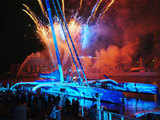 Fireworks in western France