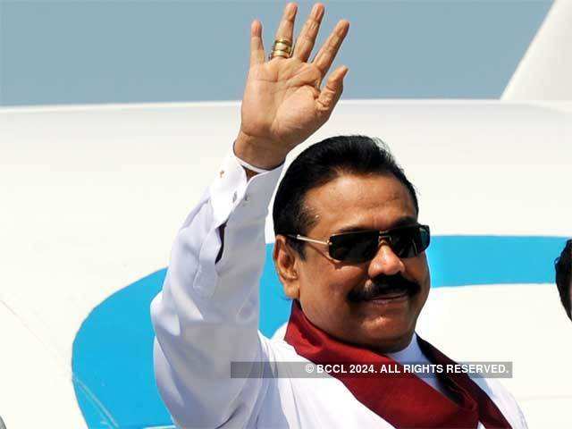 Sri Lankan President at New Delhi airport