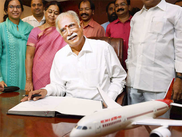 Ashok Gajapathi Raju takes charge as Civil Aviation Minister