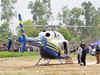 Mayawati's helicopter landed on helipad built by kids?