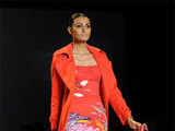 Model walking the ramp for designer Vivian