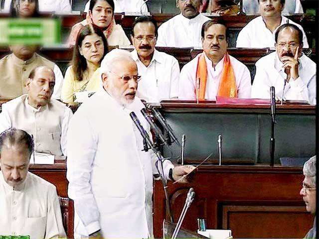 Narendra Modi takes oath in Lok Sabha