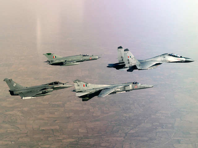 Four aircraft formation