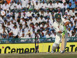 Ponting being bowled by Ishant