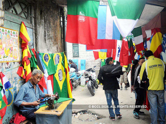 Eve of world cup football