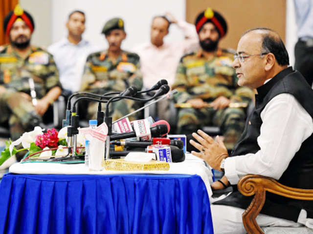 Defence Minister Arun Jaitley's press conference