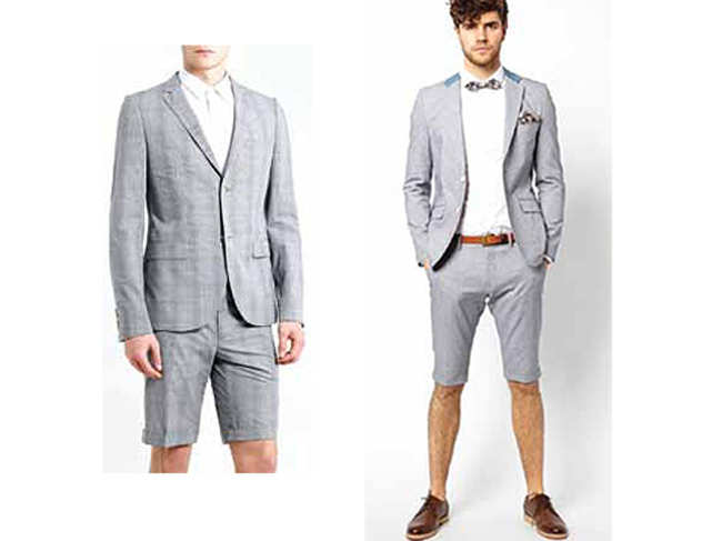 Men's short suit may be suitable for Indian weather - The Economic Times