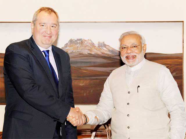 PM Narendra Modi meets Russian Deputy PM Dmitry O Rogozin