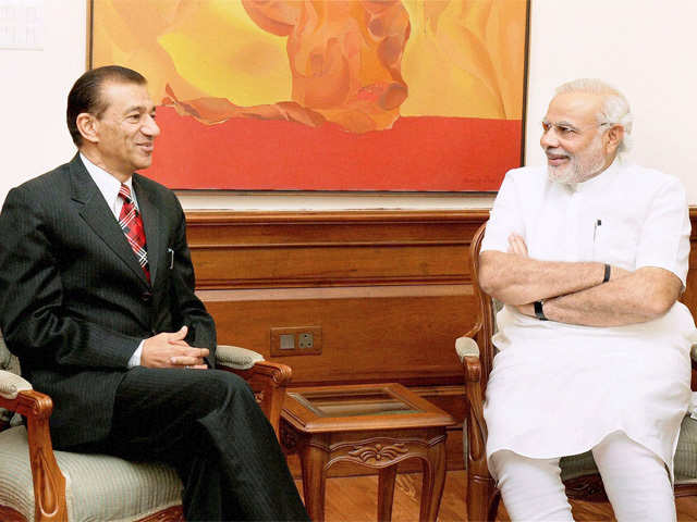 Narendra Modi with the Governor of Nagaland
