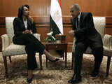 Condoleezza Rice with Ahmed Aboul Gheit