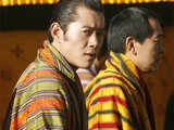 Bhutan's King Jigme Khesar with his father