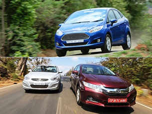 2014 Ford Fiesta vs Hyundai Verna vs Honda City