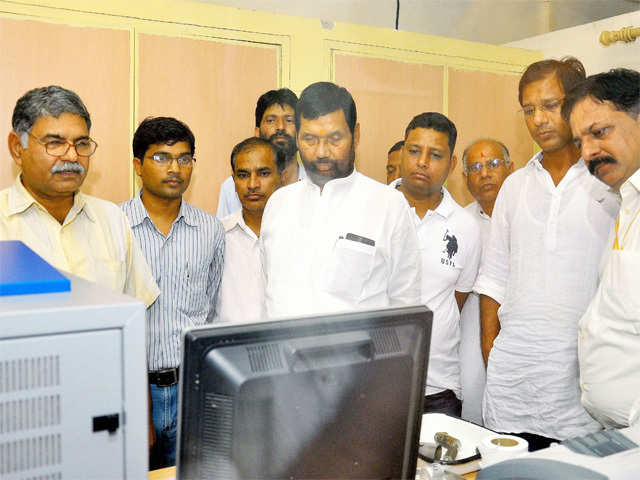 Paswan during a visit at National Test House