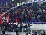 Violent clashes in Rome's Olympic stadium