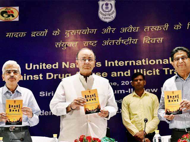 Arun Jaitley at United Nations International Day against Drug Abuse and Illicit Trafficking, function