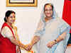 Sushma Swaraj leaves for home after Bangladesh visit