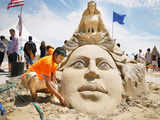 Indian artist Sudarsan Pattnaik wins award at Sand Sculpting World Cup