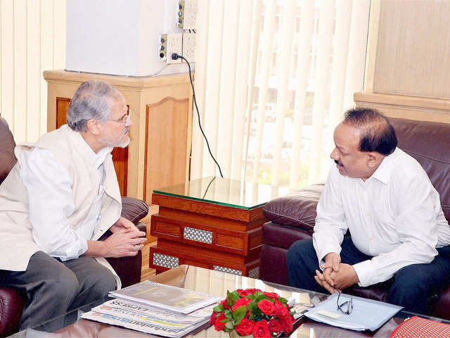Harsh Vardhan with Lt. Governor of Delhi