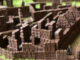 Miniature replica of Inca citadel