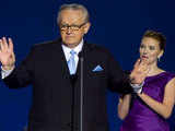 Johansson with Nobel Peace Prize winner Ahtisaari in Oslo 