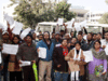 Akhil Bharatiya Vidyarthi Parishad activists demand scrapping of C-SAT, protest outside UPSC