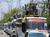Activists of Shiv Sena (Hindustan) protest over clash at Amarnath base camp