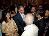 Ratan Tata greets guests