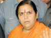 Uma Bharti accuses UP govt of "shielding" criminals