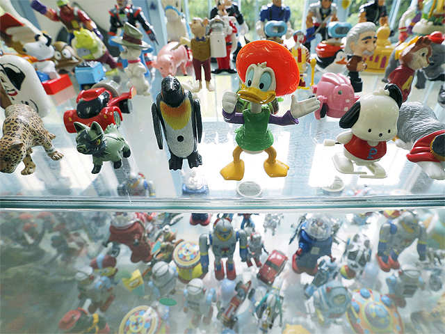 Toys displayed at the museum