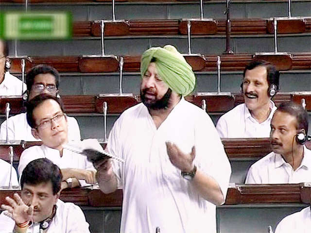 Capt Amrinder Singh in Lok Sabha