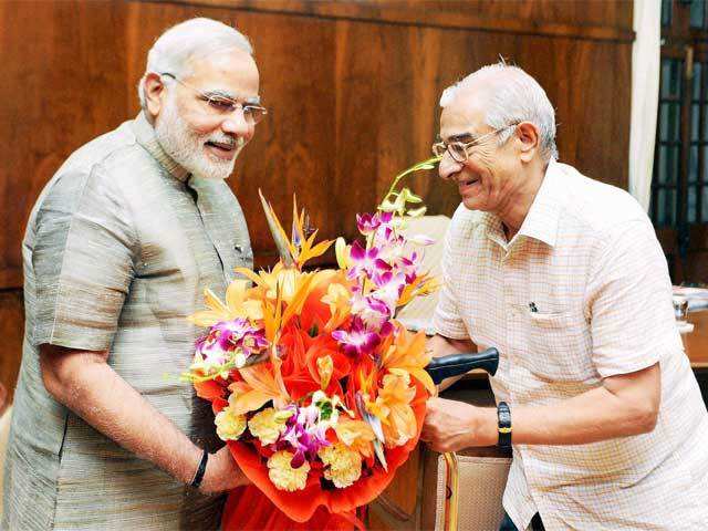 Gujarat Governor with Narendra Modi