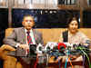 Sushma Swaraj meets Nepalese counterpart Mahendra Bahadur Pandey