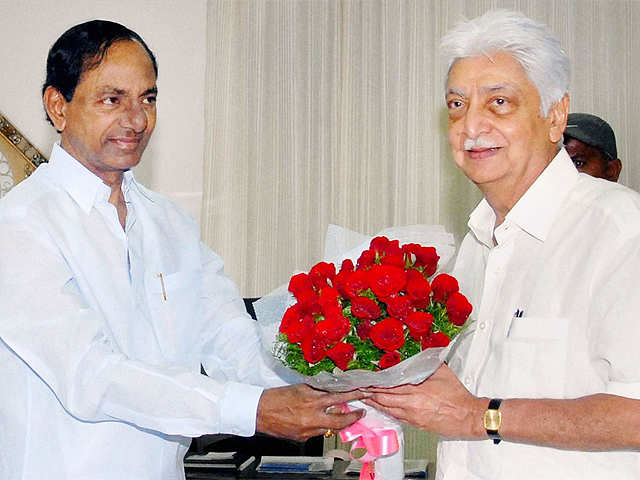 Wipro chairman with AP CM