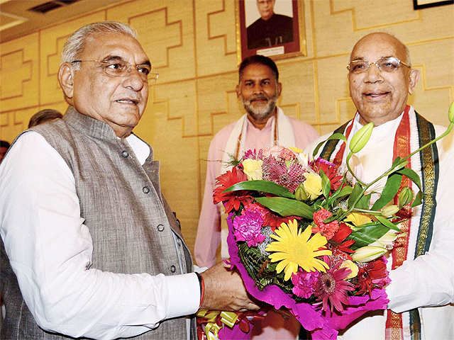 Haryana CM greets new Governor