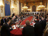 General view of EU foreign ministers in Paris