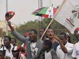 Supporters of Opposition NDC in Ghana