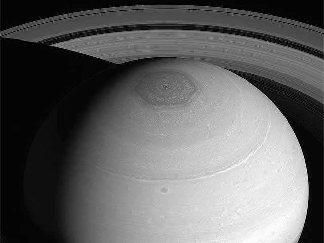 Saturn's north polar vortex