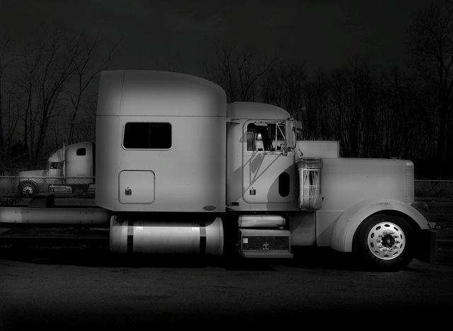 These Black And White Photos Turn Truckstops Into Art