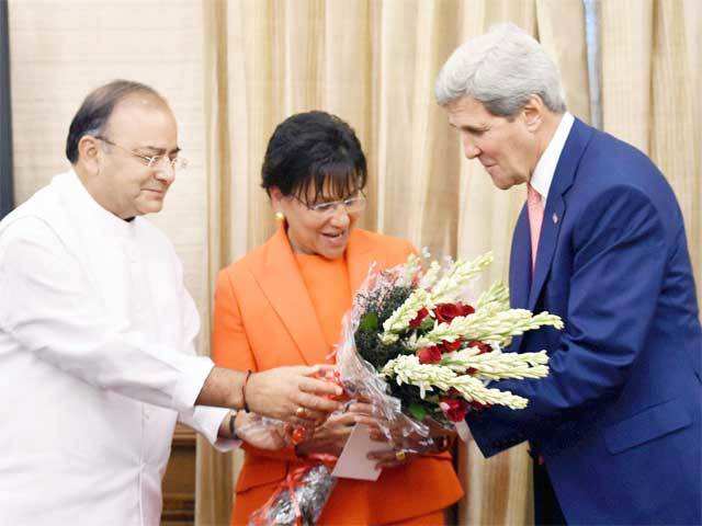 Arun Jaitley with John Kerry