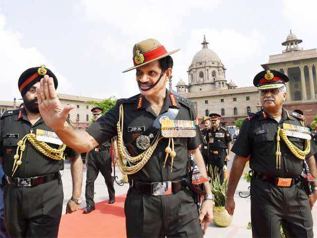 General Suhag inspects guard of honour