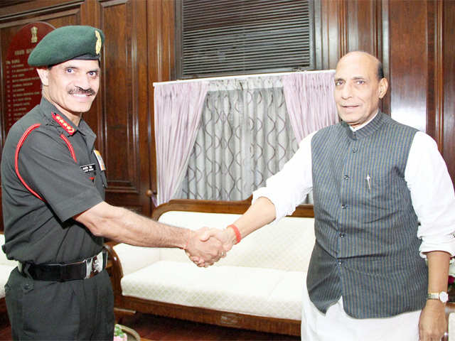 General Dalbir Singh meets Rajnath Singh
