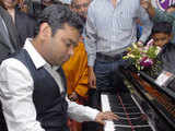 Rahman at inauguration of Yamaha Music Square