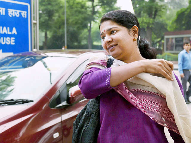 Kanimozhi at Patiala Court