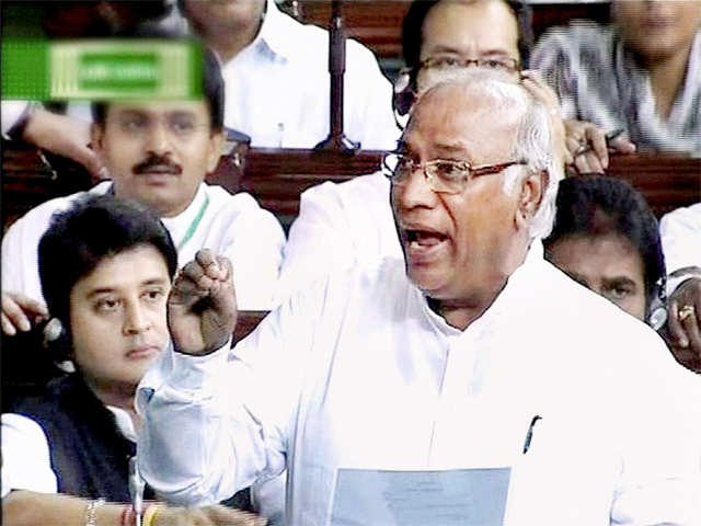 Mallikarjun Kharge in Lok Sabha